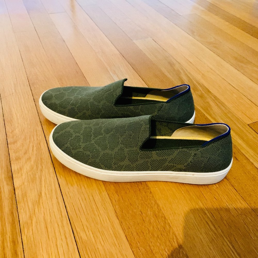 Rothy's Sneaker- Olive green print